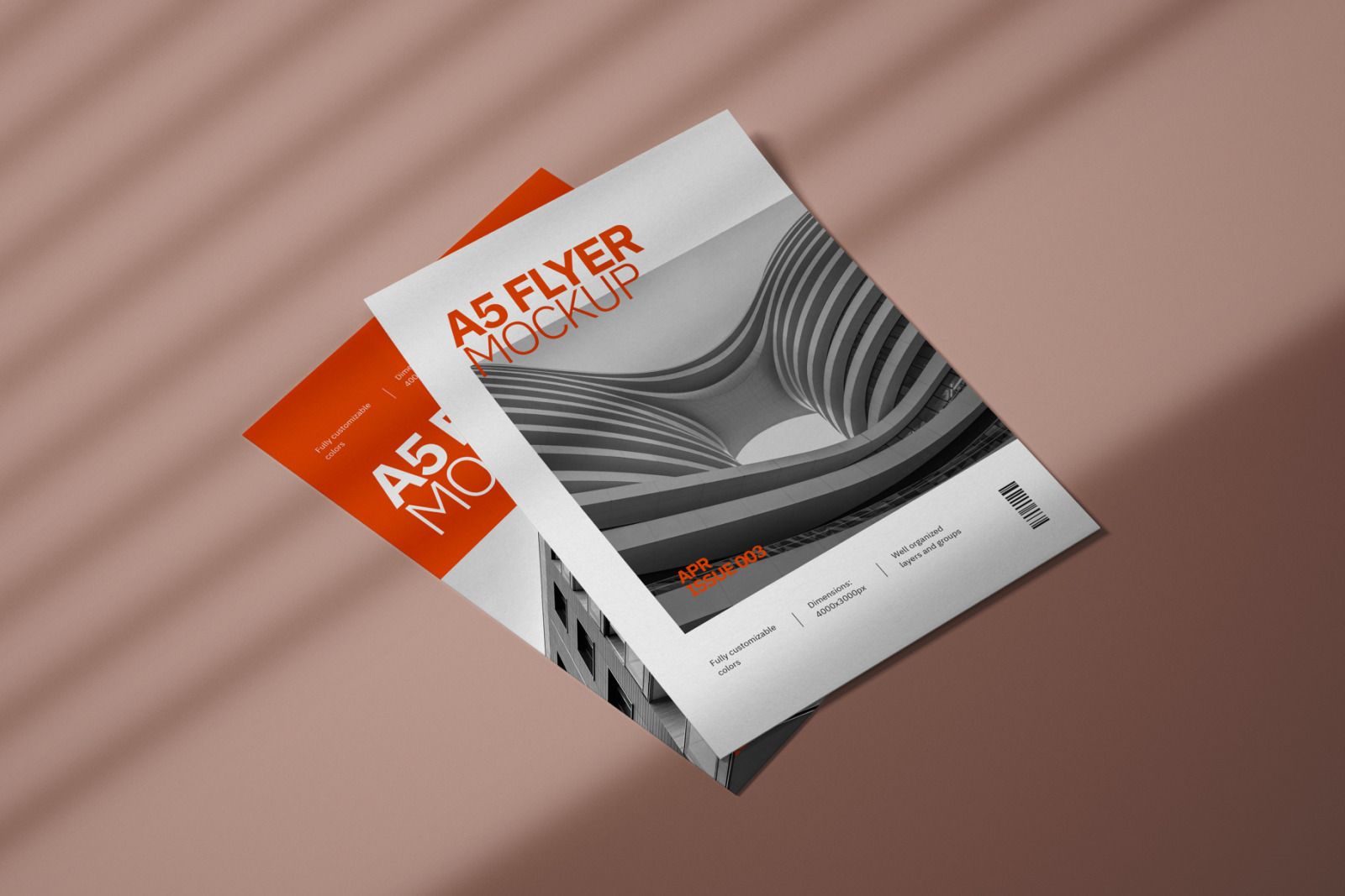 A5 Flyer Mockup Set