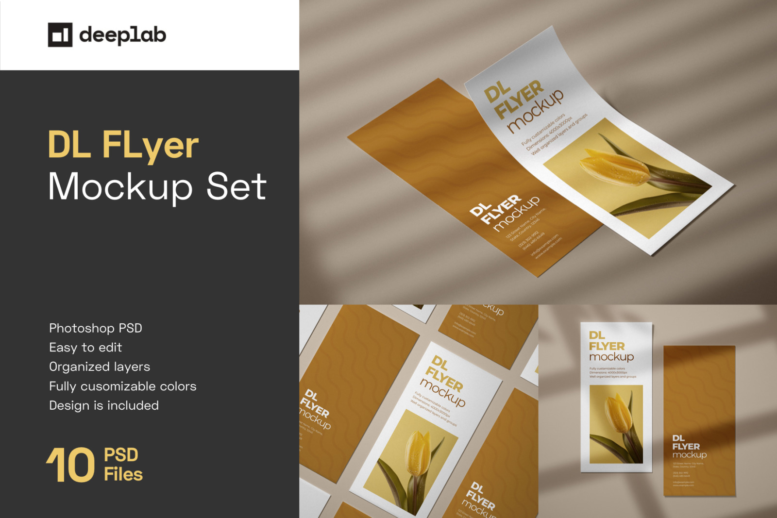 DL Flyer Mockup Set DL Flyer Mockup Set
