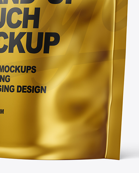 Metallic Stand-up Pouch Mockup