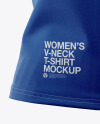 Women’s V-Neck T-Shirt Mockup Front View