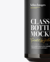 Amber Glass Bottle Mockup