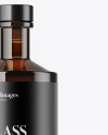 Amber Glass Bottle Mockup