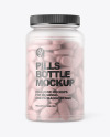 Frosted Pills Bottle Mockup