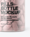 Frosted Pills Bottle Mockup