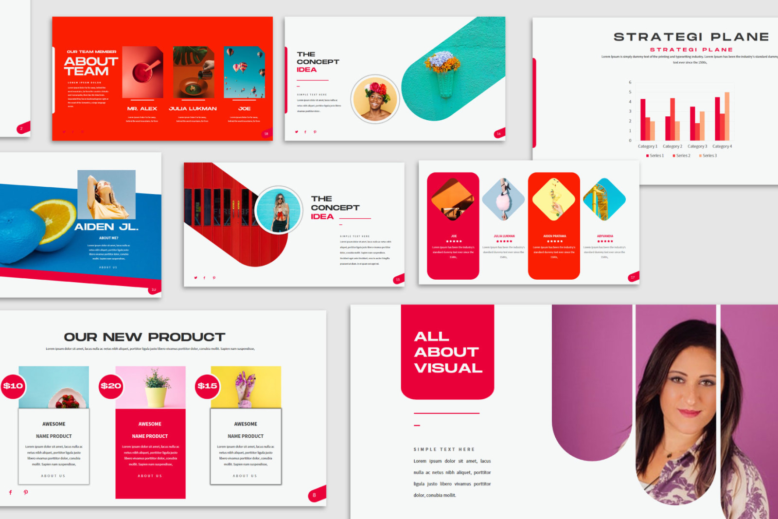 Visual - PowerPoint Template Visual - PowerPoint Template