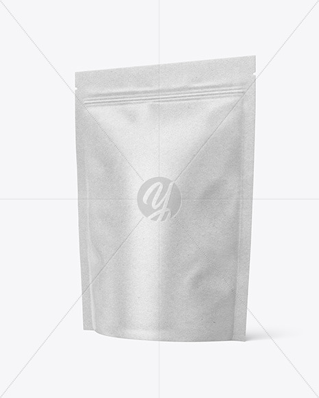 Kraft Paper Stand-up Pouch Mockup