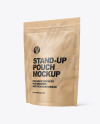 Kraft Paper Stand-up Pouch Mockup