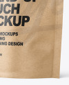 Kraft Paper Stand-up Pouch Mockup