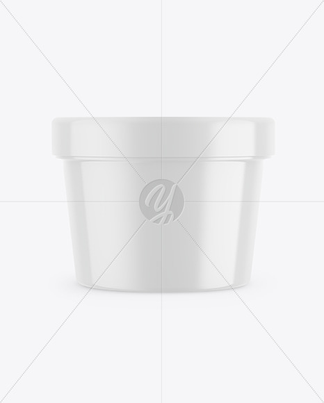 Glossy Cosmetic Cream Jar Mockup