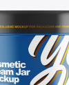 Glossy Cosmetic Cream Jar Mockup