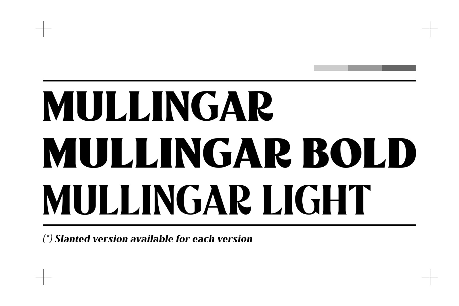Mullingar Display Typeface Mullingar Display Typeface