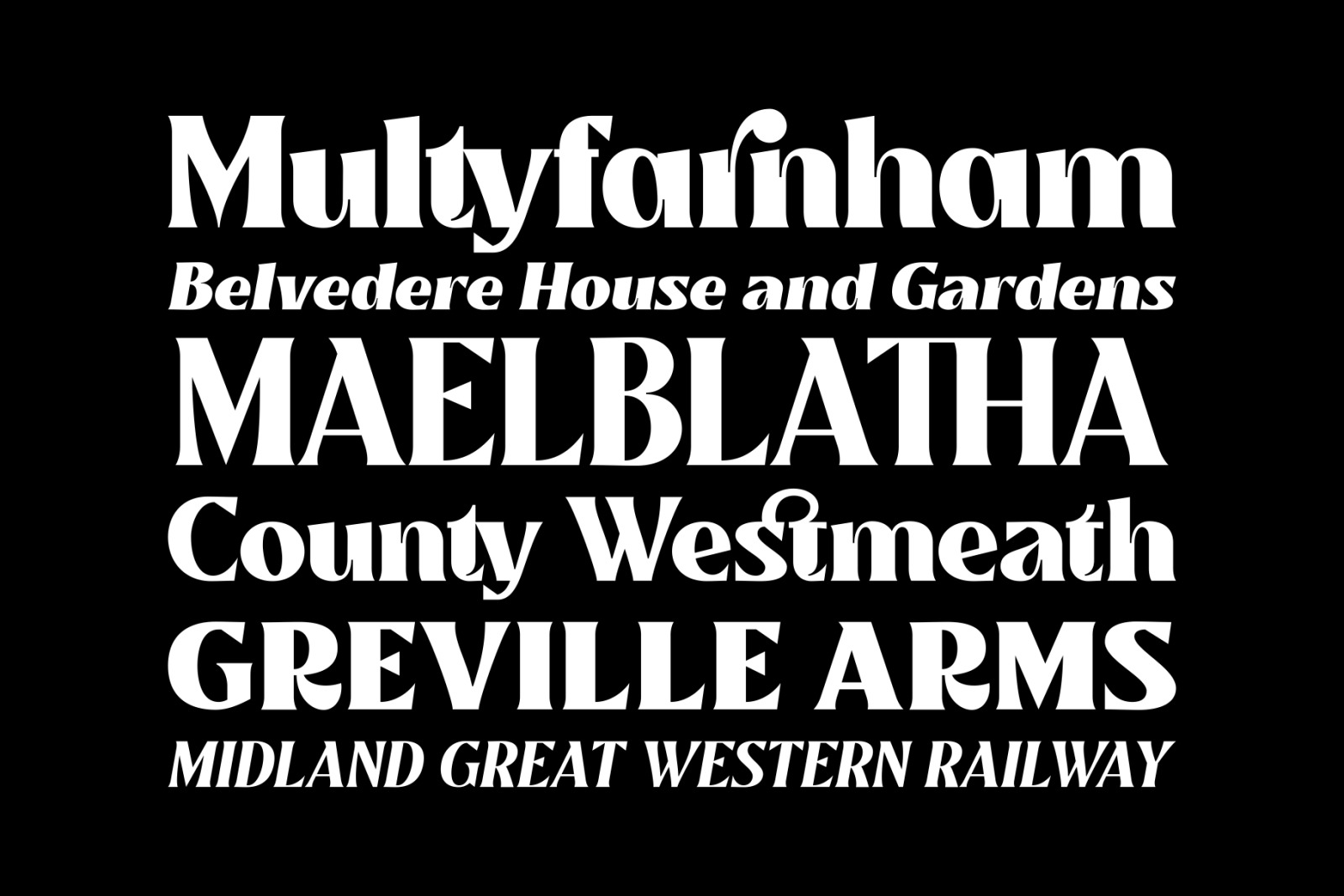 Mullingar Display Typeface Mullingar Display Typeface