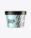 Metallic Cosmetic Cream Jar Mockup