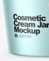 Metallic Cosmetic Cream Jar Mockup