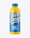 Glossy Plastic Bottle Mockup