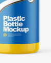 Glossy Plastic Bottle Mockup