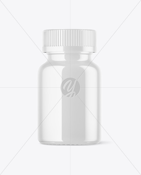 Glossy Pills Bottle Mockup