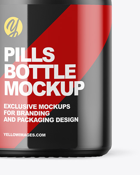 Matte Pills Bottle Mockup