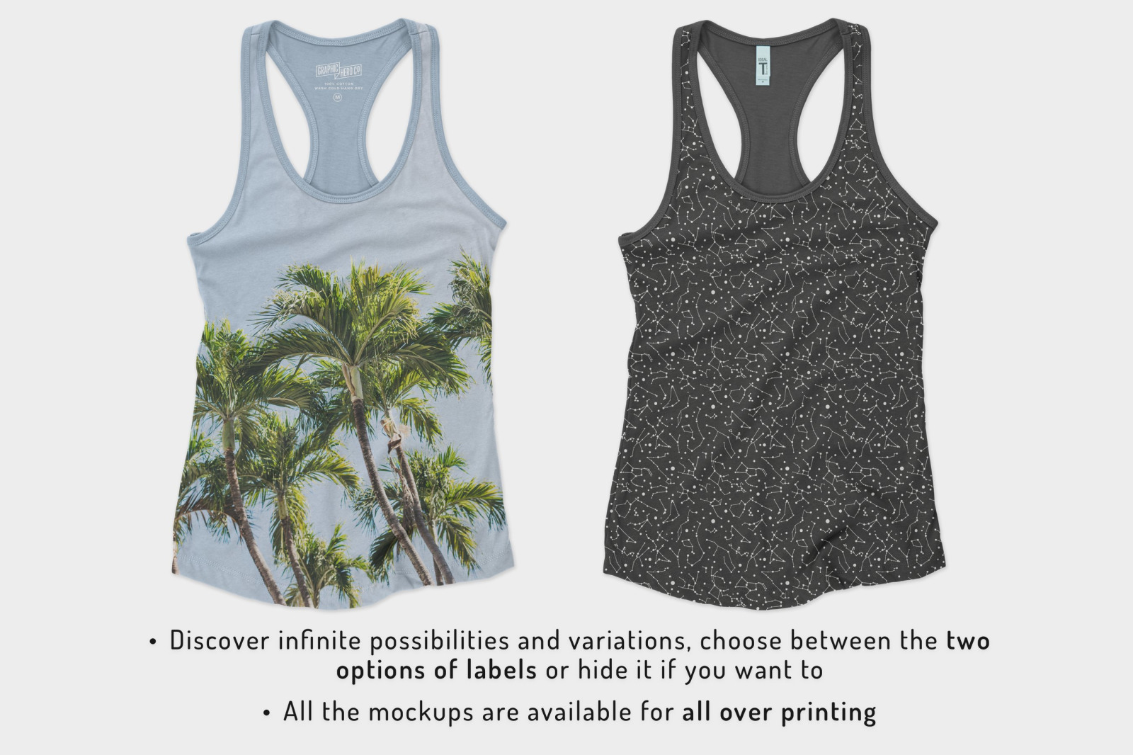 Women Ideal Racerback Tank Mockups Women Ideal Racerback Tank Mockups