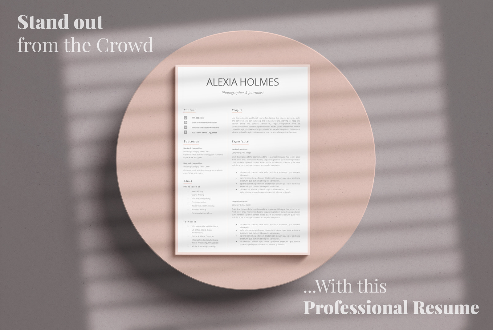 Modern Resume Design + Cover Letter Example + References + Tips. Curriculum for MS Word and Pages Modern Resume Design + Cover Letter Example + References + Tips. Curriculum for MS Word and Pages