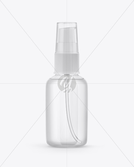 Clear Spray Bottle Mockup