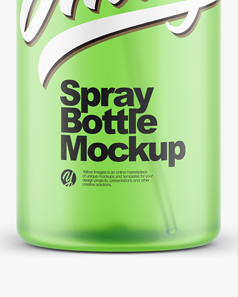 500ml Frosted Spray Bottle Mockup