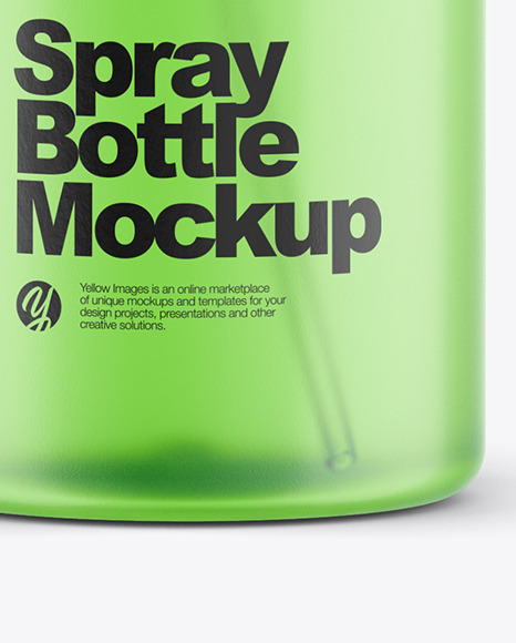 500ml Frosted Spray Bottle Mockup