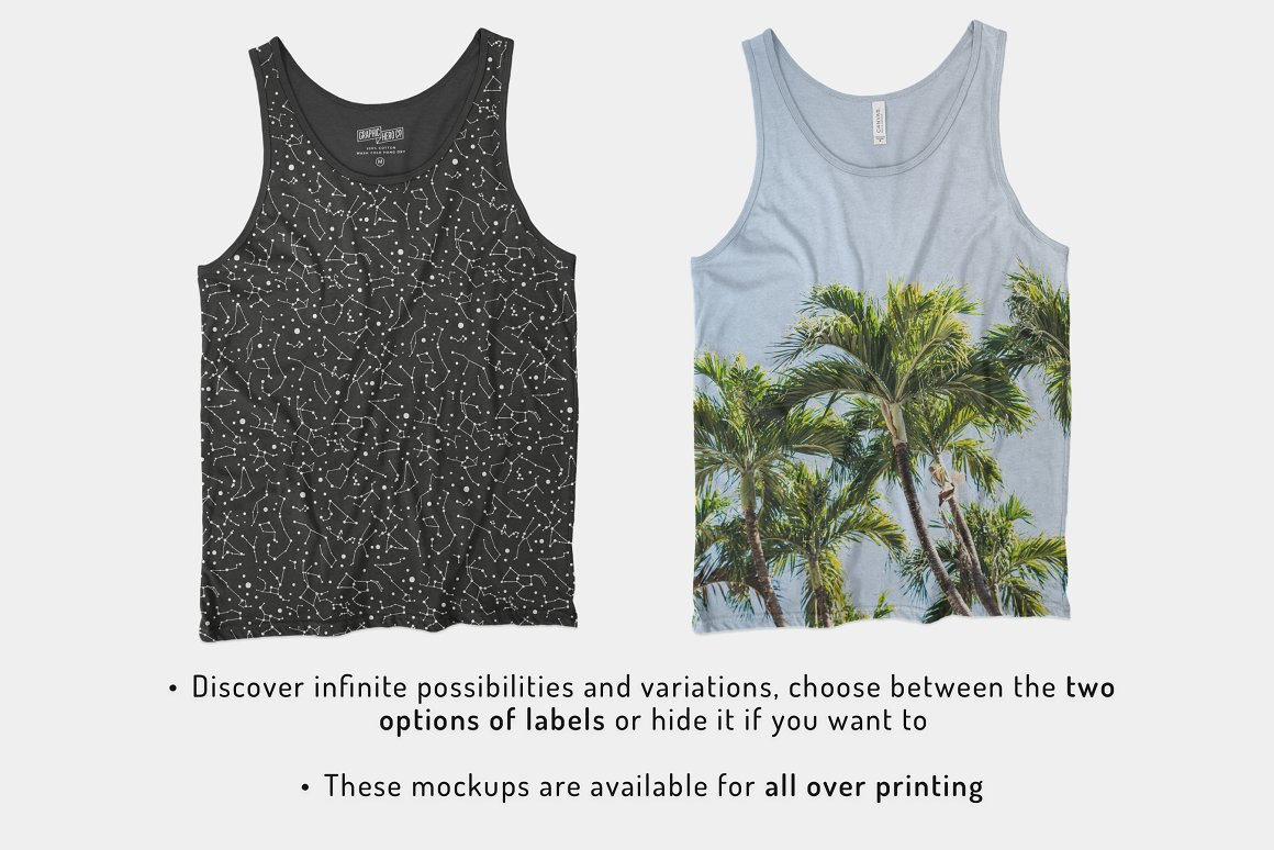 Unisex Jersey Tank Mockups