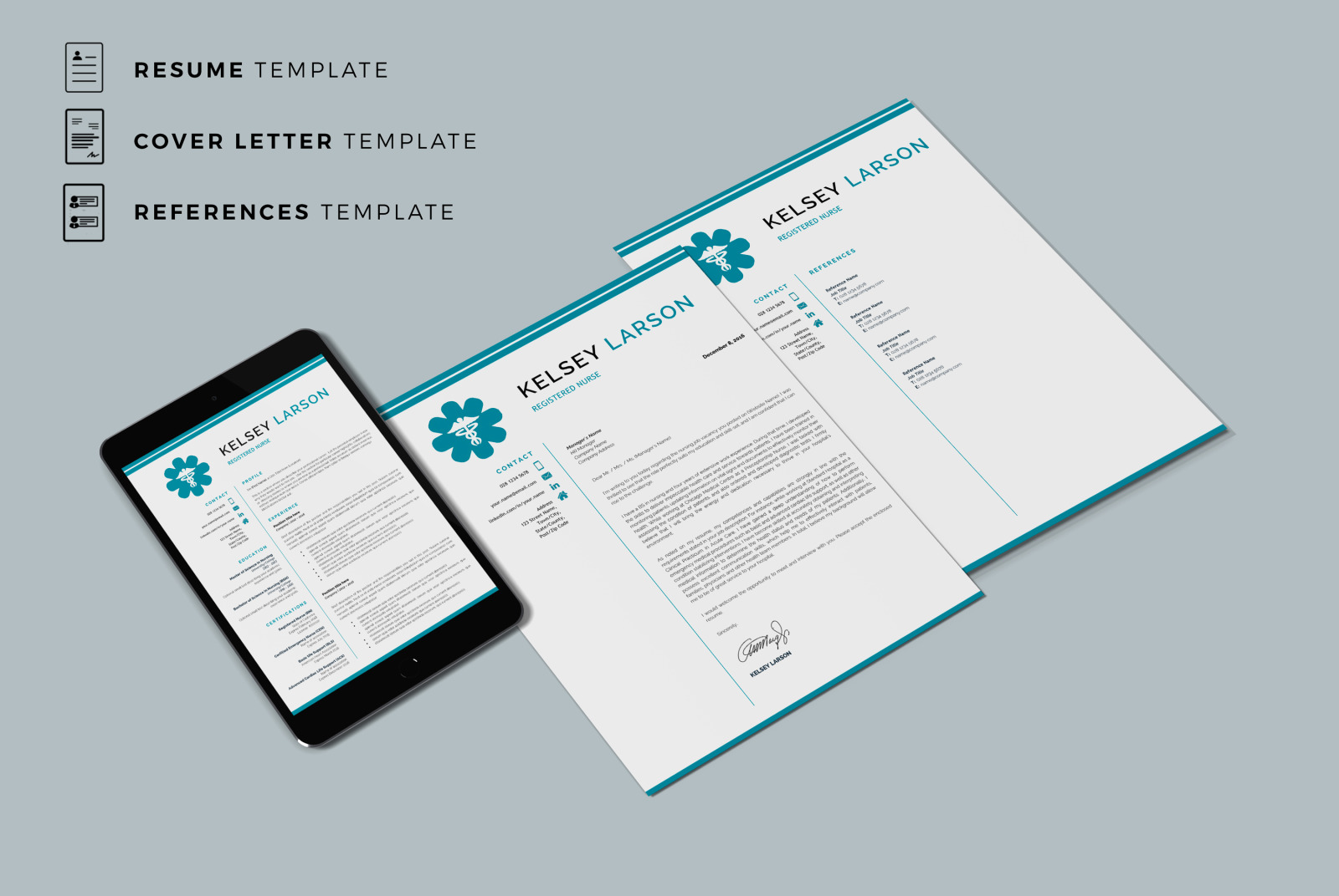 Nurse Resume Template. Pharmacy Resume, CV for Word and Pages + Cover Letter format and References Nurse Resume Template. Pharmacy Resume, CV for Word and Pages + Cover Letter format and References
