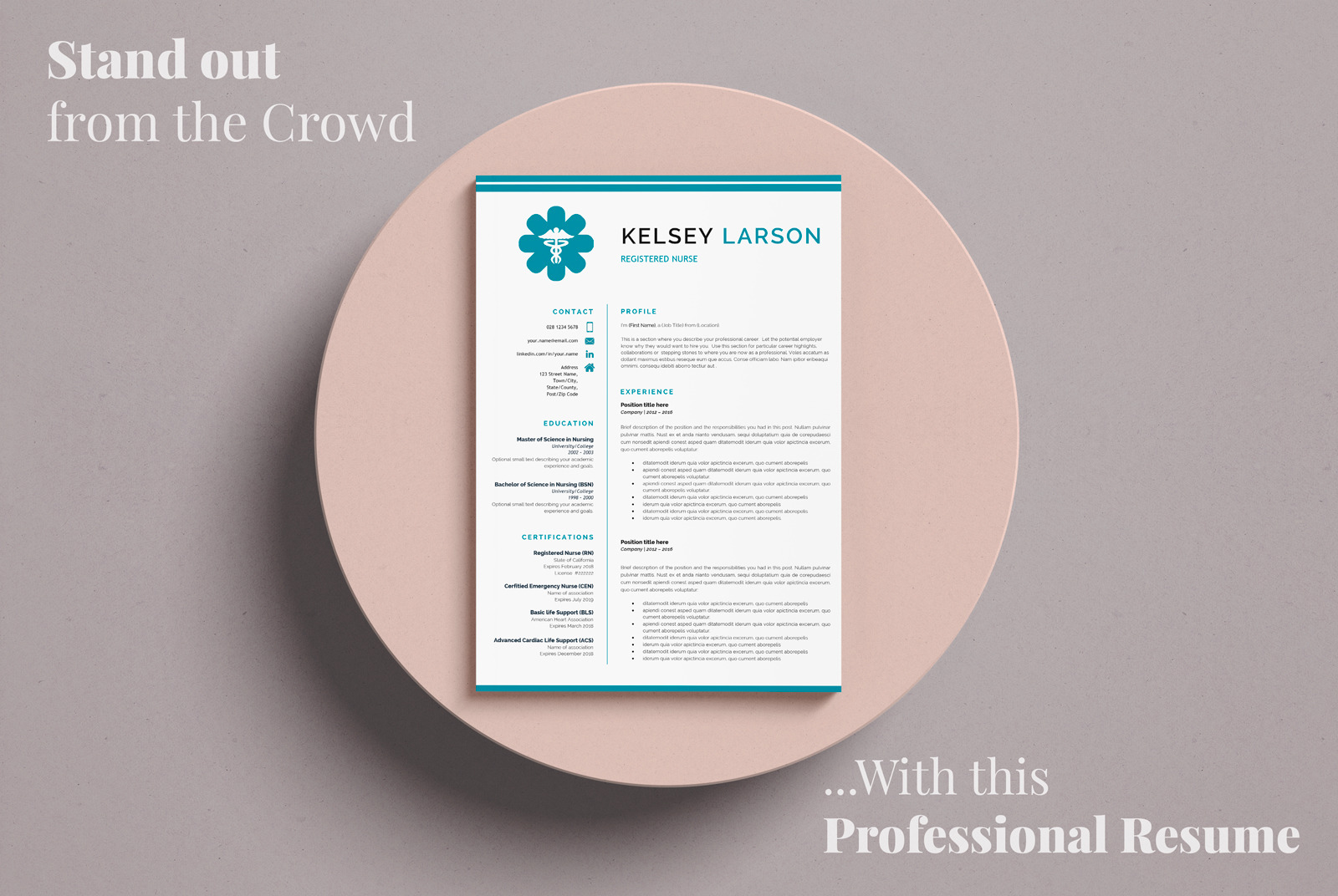 Nurse Resume Template. Pharmacy Resume, CV for Word and Pages + Cover Letter format and References Nurse Resume Template. Pharmacy Resume, CV for Word and Pages + Cover Letter format and References