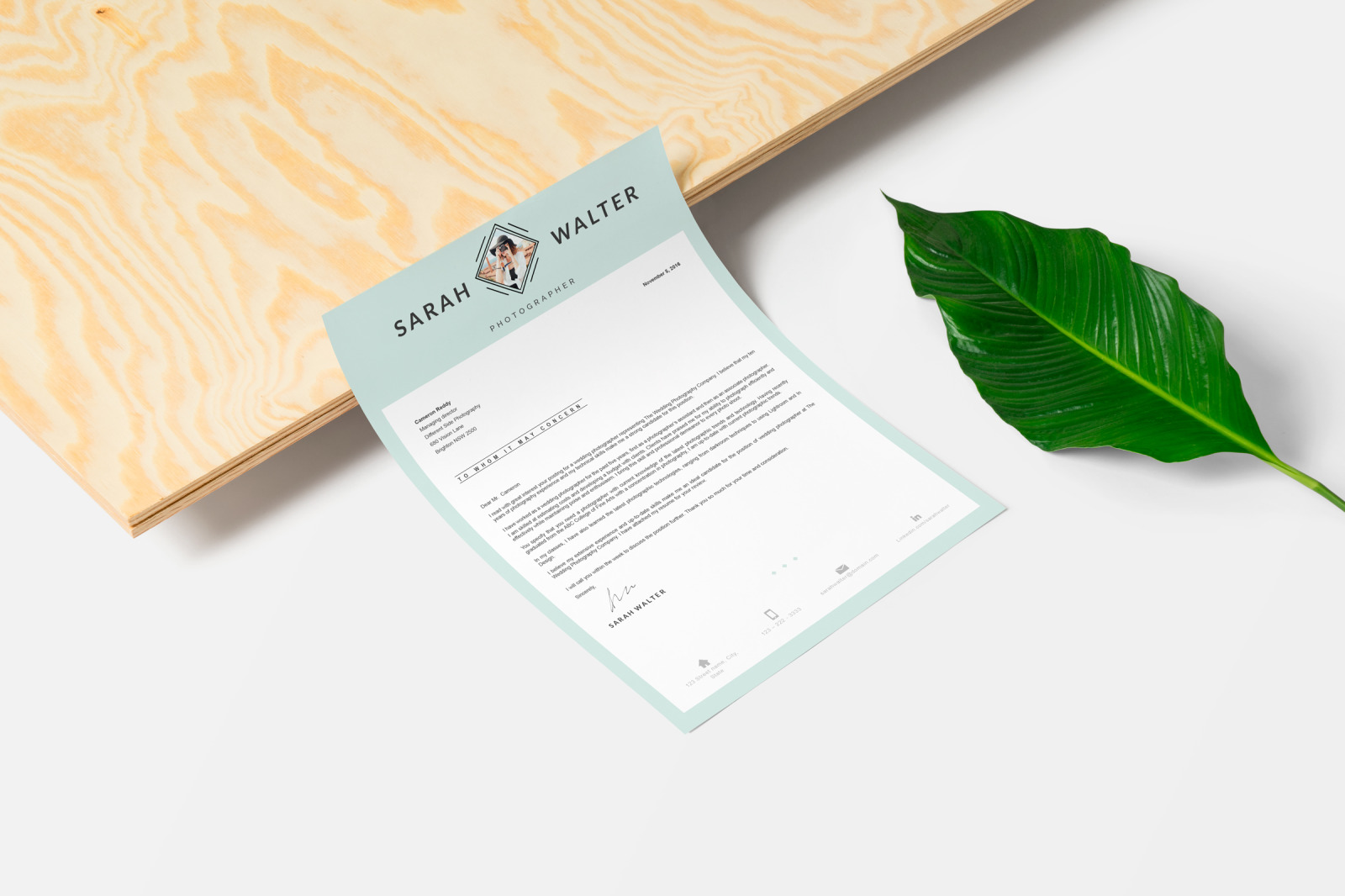 Modern and Creative Resume template for Pages. MS Word Resume + Cover Letter format + References