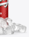 Can with Ice Mockup