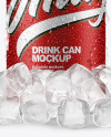 Can with Ice Mockup