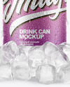 Can with Ice Mockup