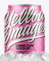 Can with Ice Mockup