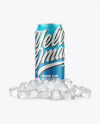 Can with Ice Mockup