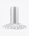 Can with Ice Mockup