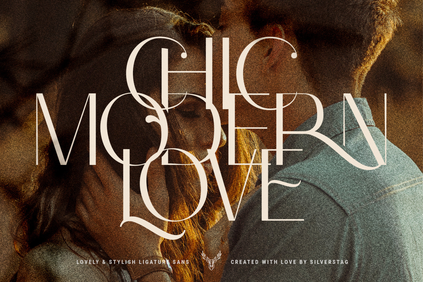 Celine - Chic Ligature Sans Font & Extras Celine - Chic Ligature Sans Font & Extras
