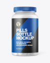 Frosted Pills Bottle Mockup