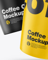 Matte Coffee Cups Mockup