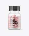 Frosted Pills Bottle Mockup