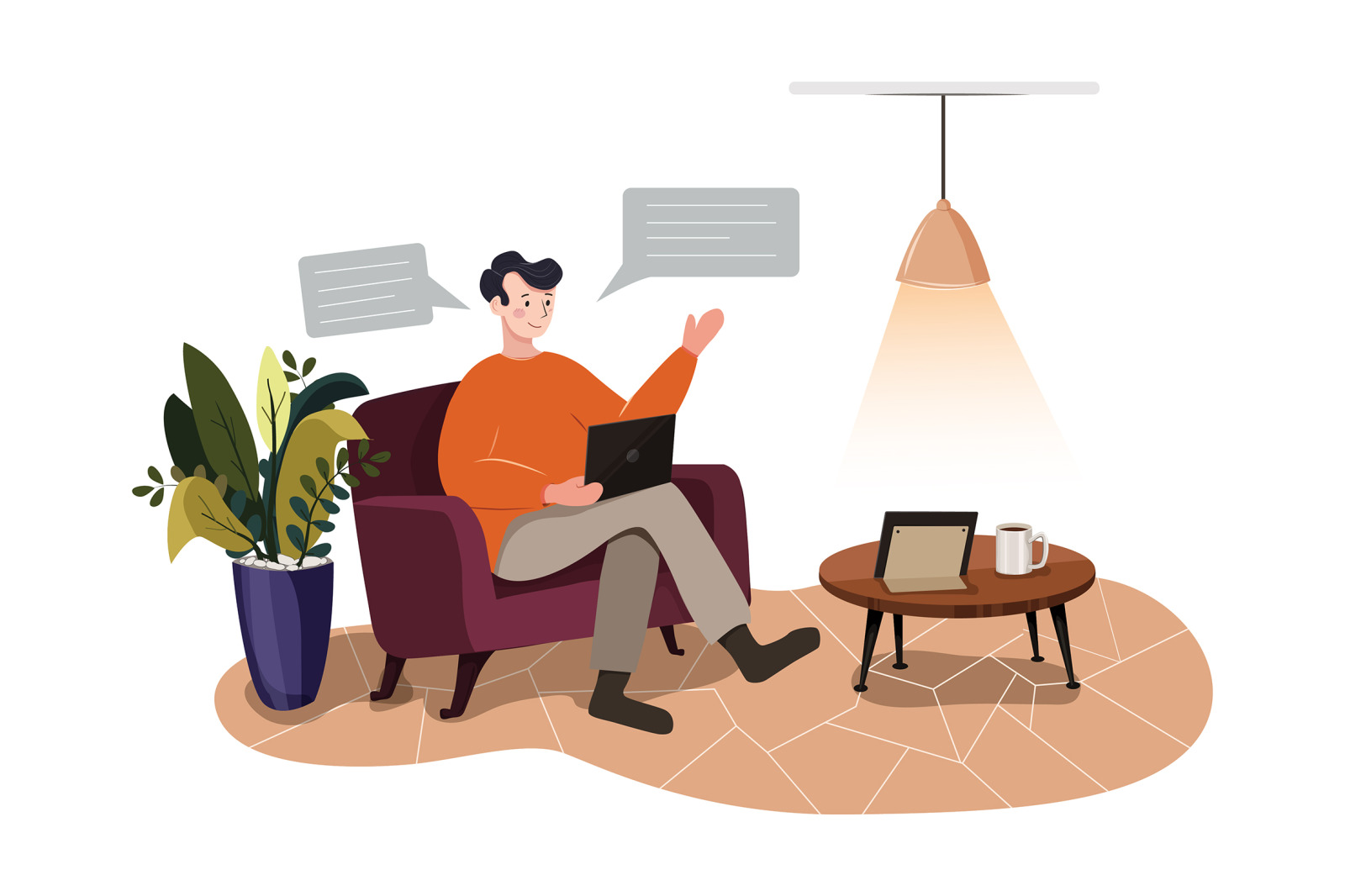 M87_Work from home Illustrations M87_Work from home Illustrations