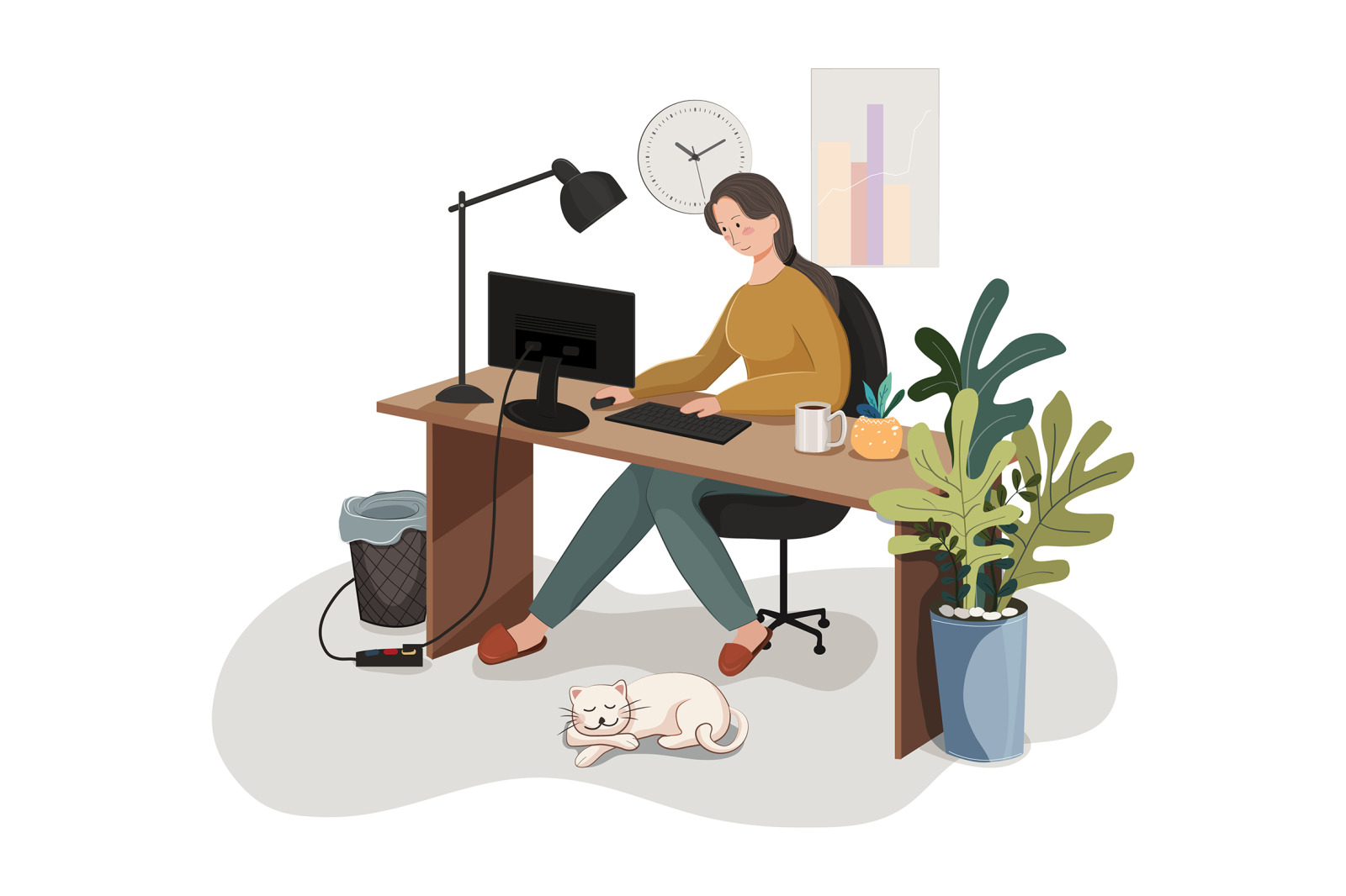 M87_Work from home Illustrations