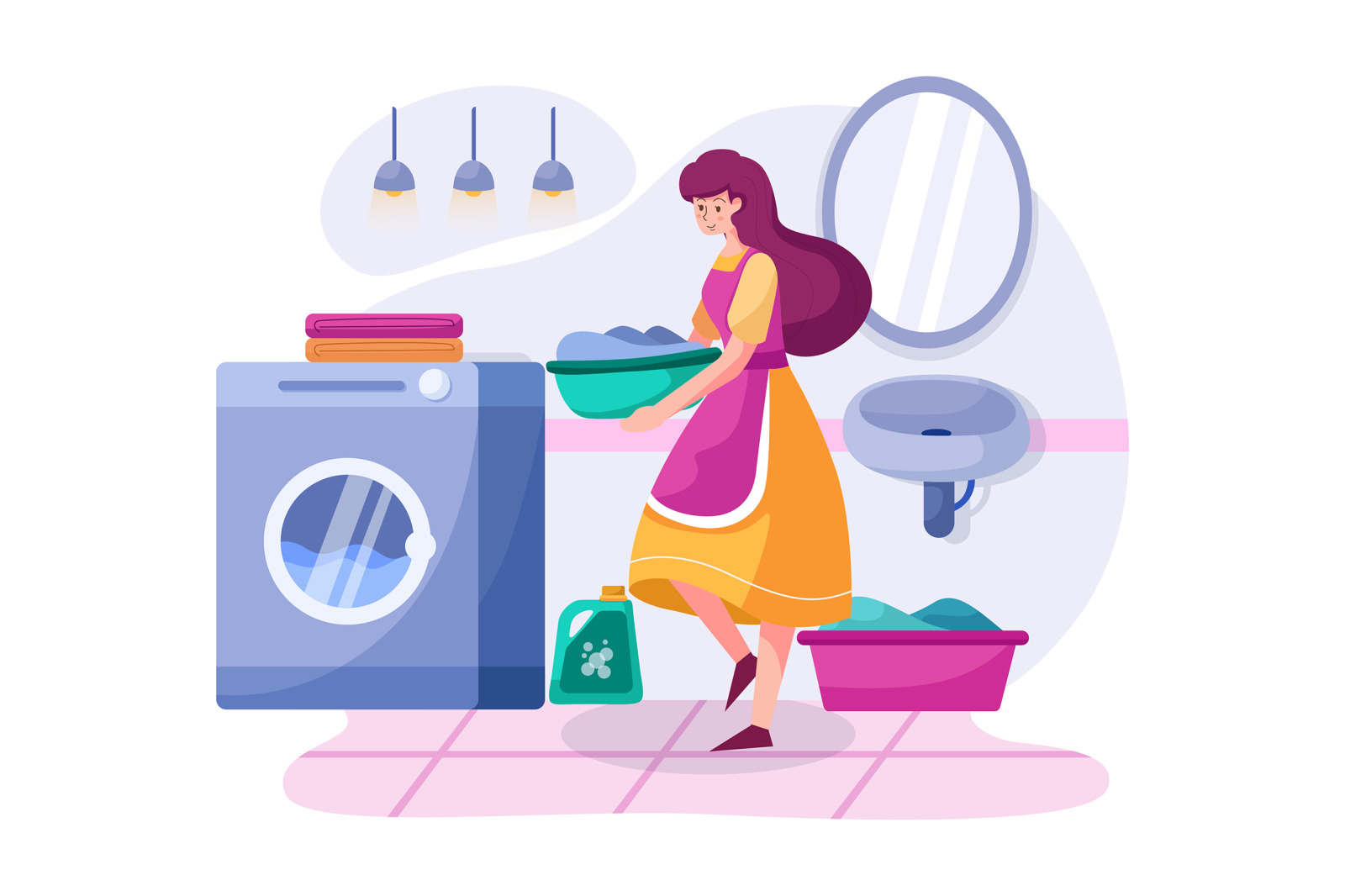 M85_Cleaning service Illustrations M85_Cleaning service Illustrations