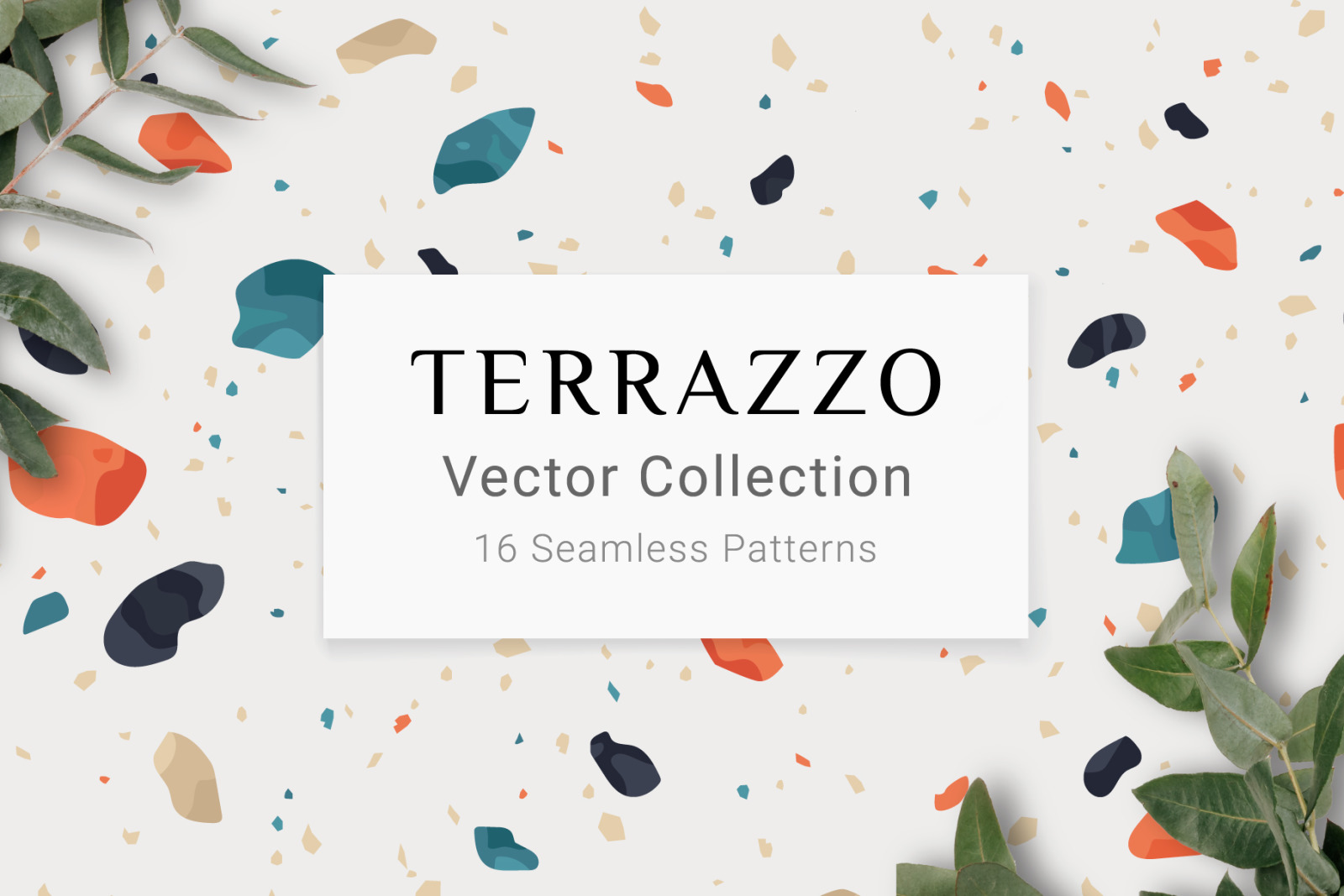 16 Terrazzo Seamless Patterns 16 Terrazzo Seamless Patterns