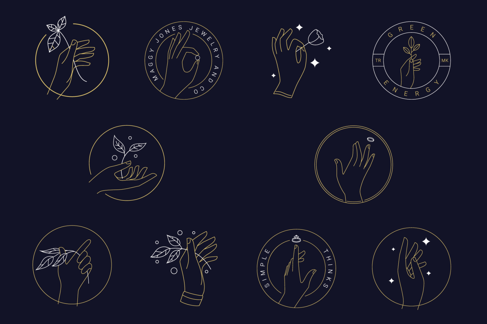10 Hand's Logo Templates 10 Hand's Logo Templates
