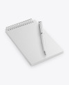 Notepad With Pen Mockup