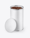 Matte Coffee Can Mockup