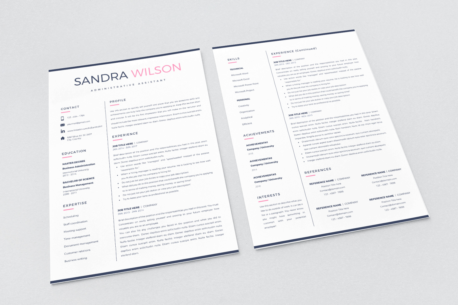 Resume Template Creative for MS Word (docx) and iWork Pages. 2 and 3 Page Resume, CV + Cover Letter Resume Template Creative for MS Word (docx) and iWork Pages. 2 and 3 Page Resume, CV + Cover Letter