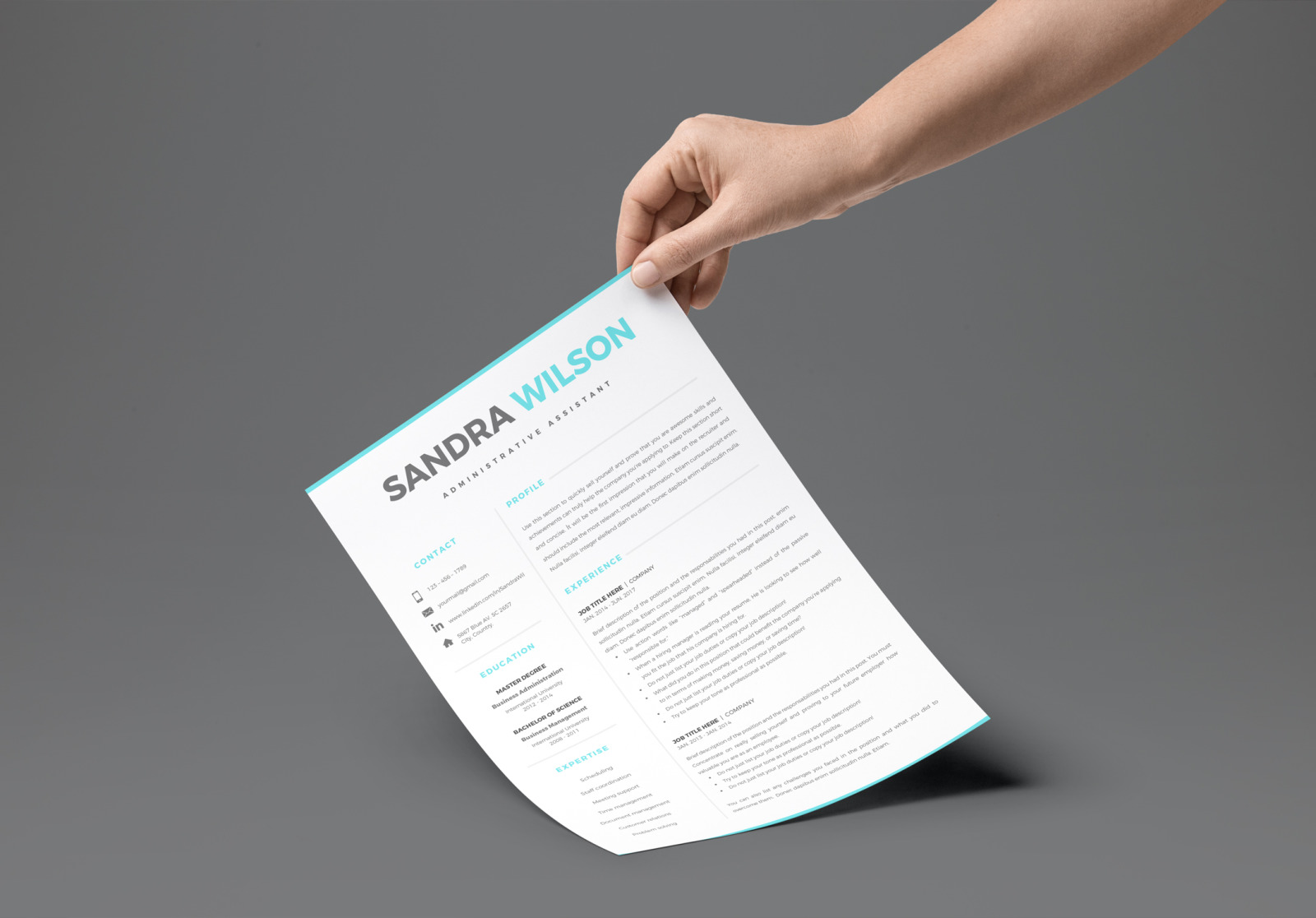 2 &amp; 3 Page Resume Template Bundle + Matching Cover Letter + References + social icon set.